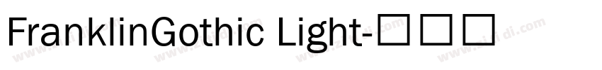 FranklinGothic Light字体转换